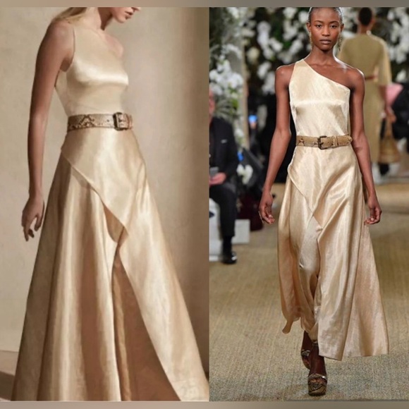 Ralph Lauren Collection Purple Label Gown Jumpsuit Runway Maxi Dress runway XS S - Picture 1 of 15